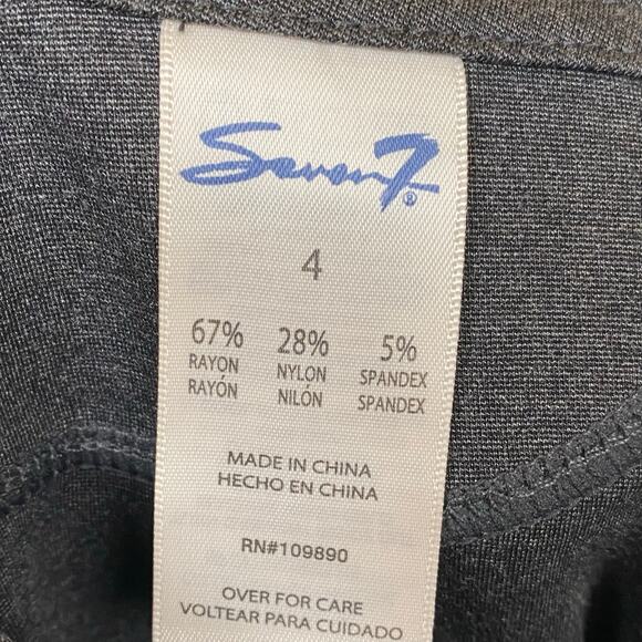 Seven7 Heather Charcoal Stretch Pull On Legging Pants Size 4 - Picture 8 of 8